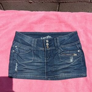 Almost Famous Dark Blue Denim Skirt